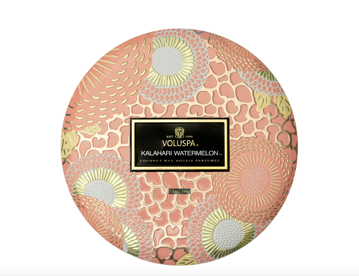 Kalahari Watermelon 3 Wick Tin Candle
