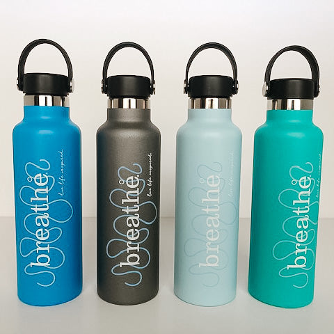 21 oz Breathe Hydroflask Water Bottle – breathe yoga