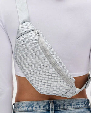 Aim High Neoprene Belt bag- Silver