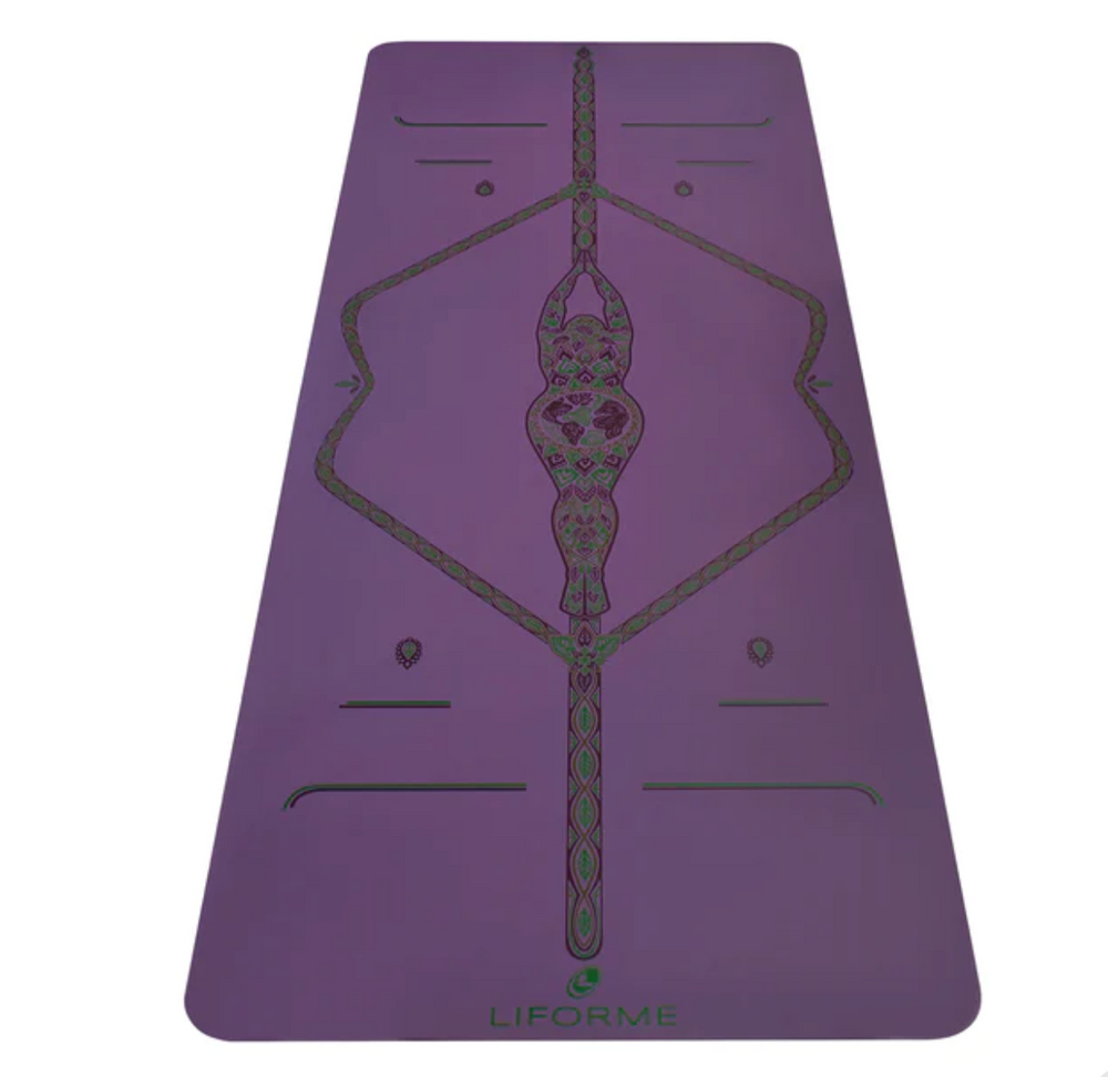 Liforme Mother Earth Yoga Mat - Purple Earth
