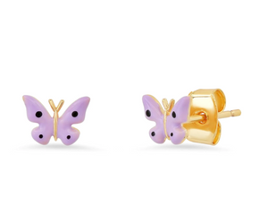 
                
                    Load image into Gallery viewer, Enamel Butterfly Studs
                
            