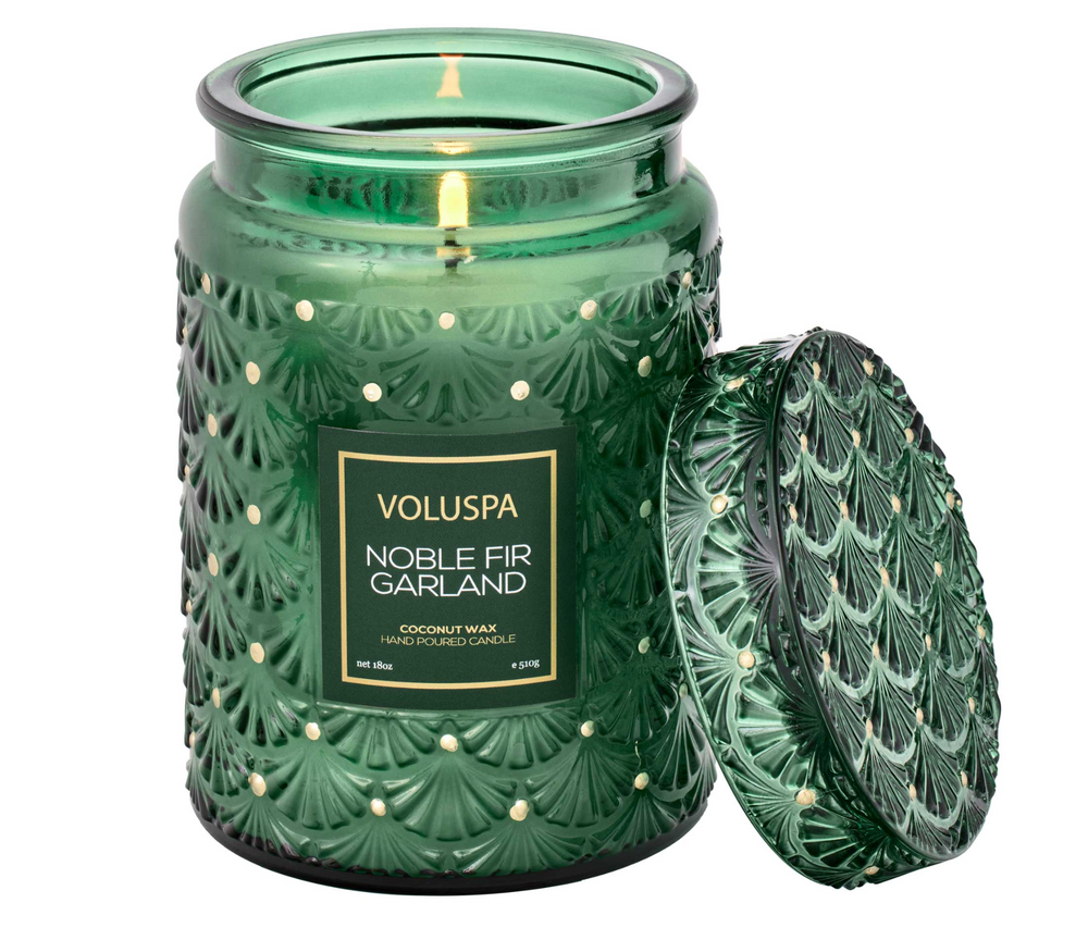 Noble Fir Garland Large Jar Candle