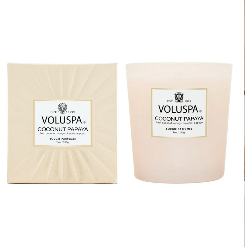 Coconut Papaya Classic Candle 9 oz, Voluspa