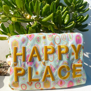 XL Happy Place Cosmetic & Travel Bag