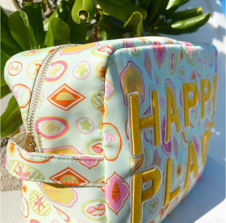 XL Happy Place Cosmetic & Travel Bag