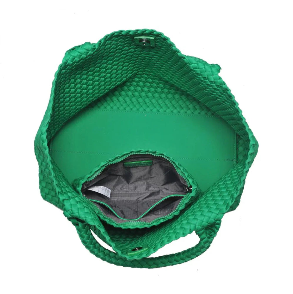 Sky's The Limit Large Tote Kelly Green Sol and Solene