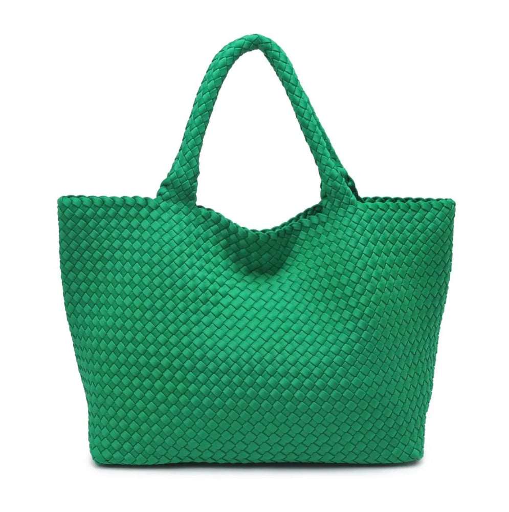 Sky's The Limit Large Tote Kelly Green Sol and Solene