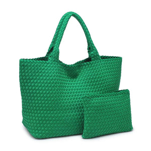Sky's The Limit Large Tote Kelly Green Sol and Solene