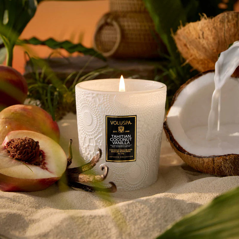 Tahitian Coconut Vanilla Classic Candle 9 oz Voluspa