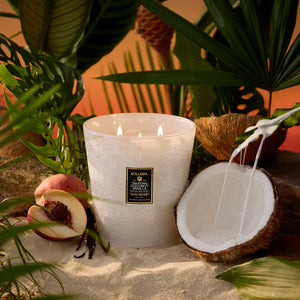 Tahitian Coconut Vanilla 3 Wick Hearth Candle Voluspa