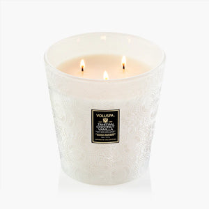 Tahitian Coconut Vanilla 3 Wick Hearth Candle Voluspa
