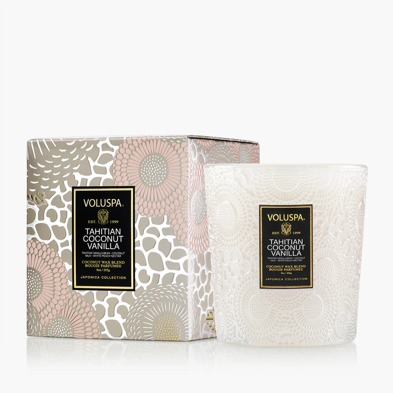 Tahitian Coconut Vanilla Classic Candle 9 oz Voluspa