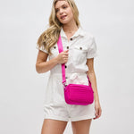 Inspiration- woven crossbody- Fushia