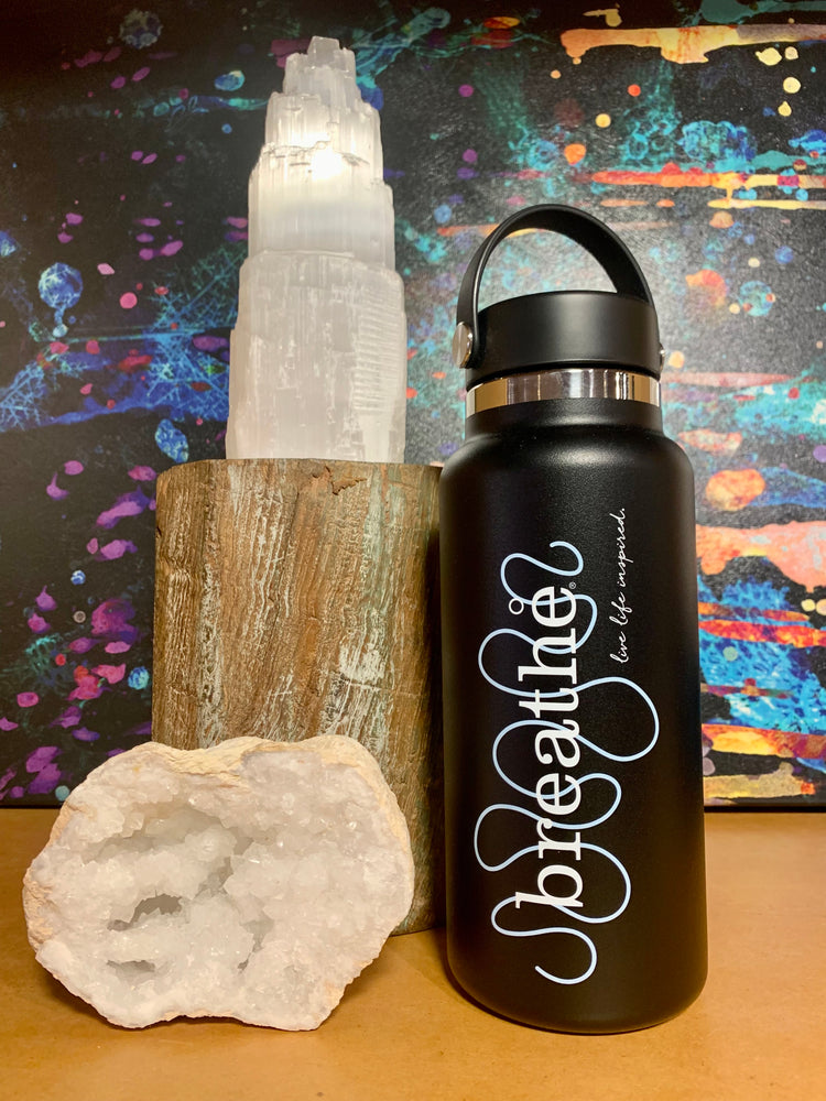 
                
                    Load image into Gallery viewer, 32 oz Wide Mouth Breathe Hydroflask
                
            