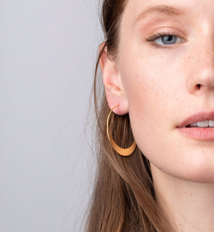 Crescent Hoop Earrings