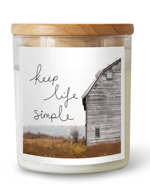 Keep Life Simple Candle