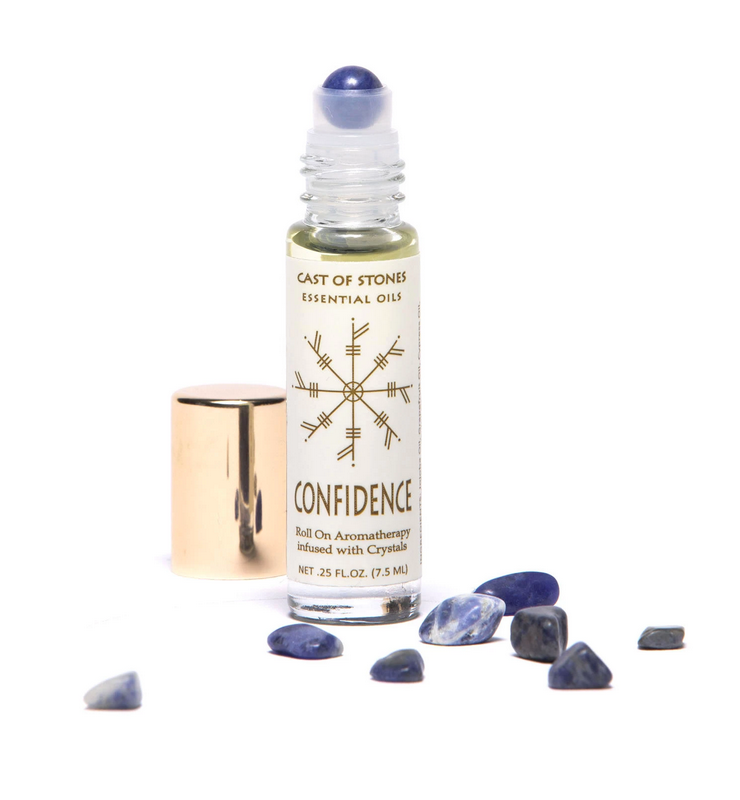 Essential Oil Aromatherapy Roll On With Crystal