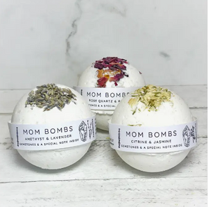 Mom Bombs - Bath Bombs With a Special Note and Gemstone