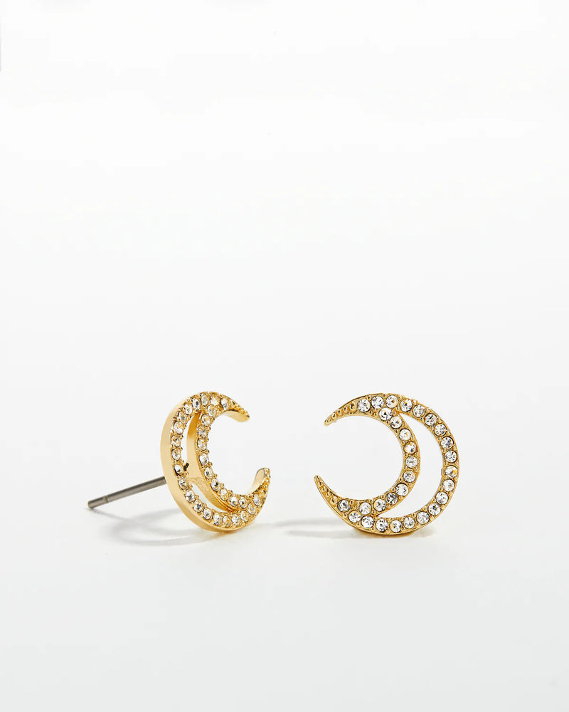 
                
                    Load image into Gallery viewer, To The Moon And Back Stud Earrings
                
            